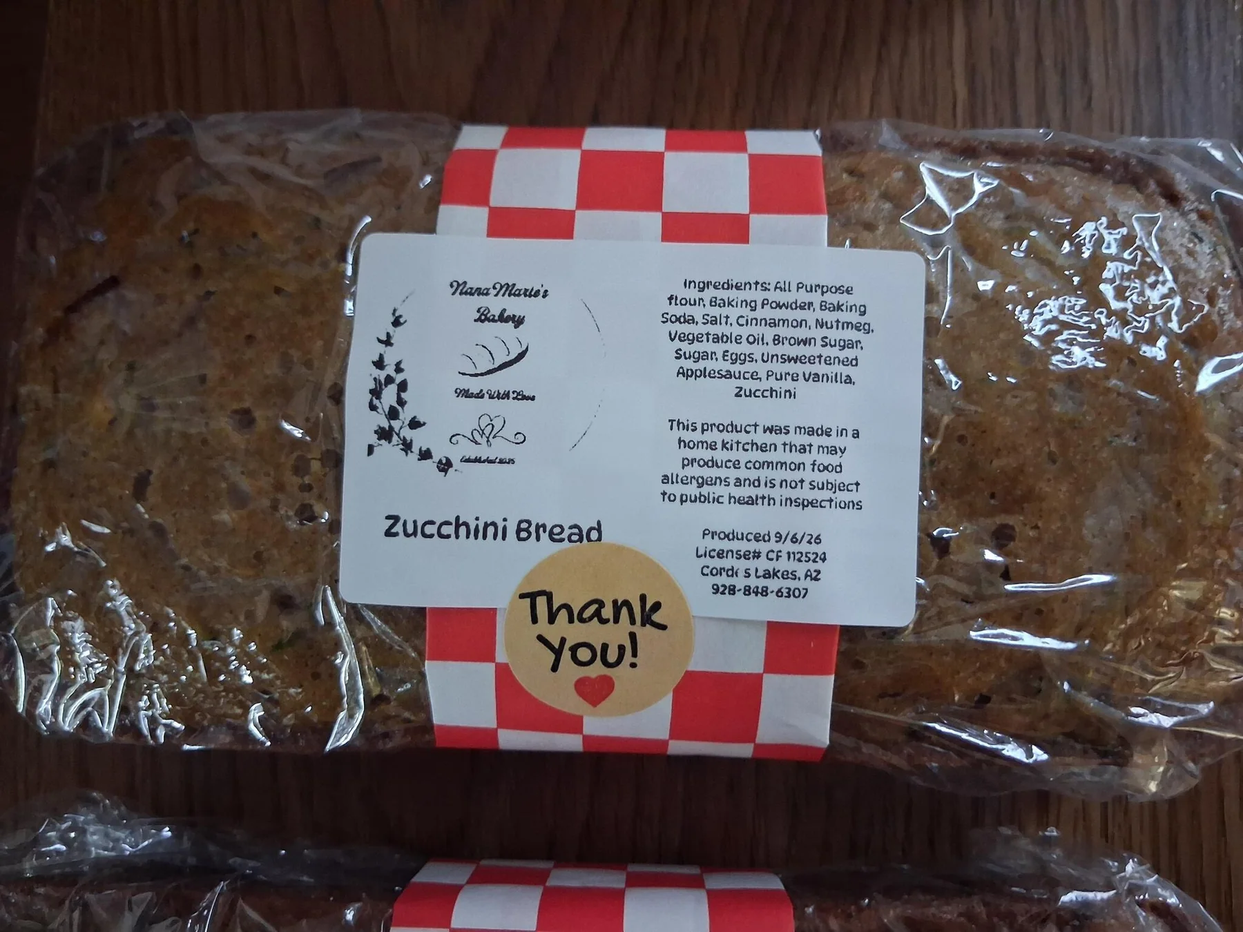 Zucchini bread
